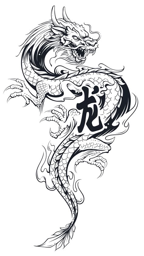 Among chinese and japanese dragon tattoo , there are few differences. Vector Dragon Tattoo on Behance