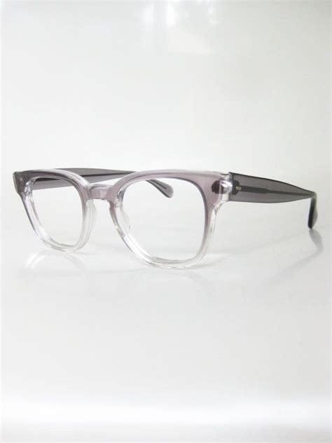 1950s Horn Rim Eyeglasses Glasses Mens Guys Optical Frames Mad Men Chic 50s Fifties Mid Century