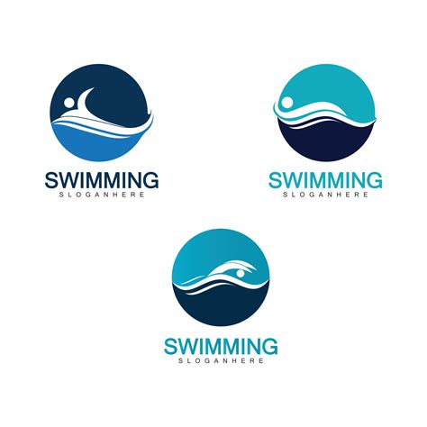 Swimming Logo Vector Illustration Design 2499325 Vector Art At Vecteezy