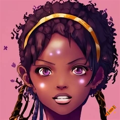 Anime Character Of An African Girl On Craiyon