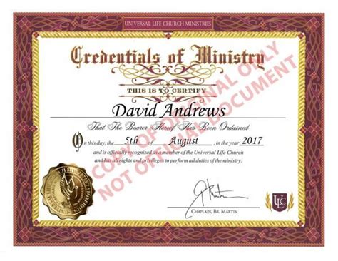 I Just Got Ordained Online As A Minister Of The Universal Life Church