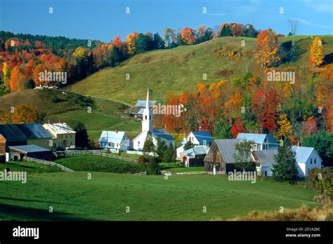 East Corinth Vermont During Fall Autumn Colors Stock Photo Alamy