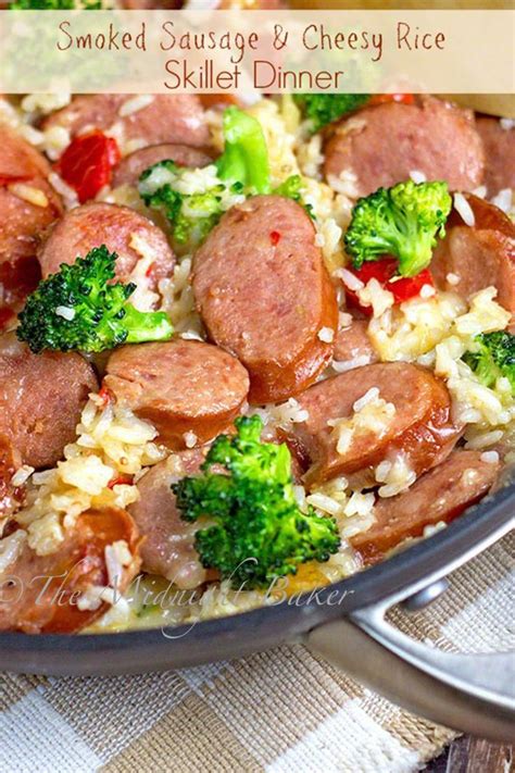 Click here to save this recipe for smoked sausage jambalaya! Smoked Sausage & Cheesy Rice |1 tbs olive oil 1 tbs butter ...