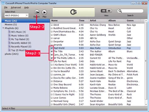 This will not only transfer purchased music, but any and all apps you've downloaded from the app store as well. How to Transfer music from iPod to iPod - iPod songs to iPod