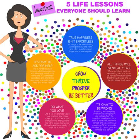5 Life Lessons Everyone Should Learn Infographic Aspie Woman Aging