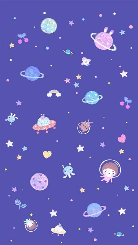 Aesthetic Kawaii Cute Purple Wallpaper Art Scalawag