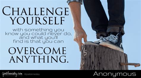 Image Quote On Challenging Yourself To Overcome Limitations
