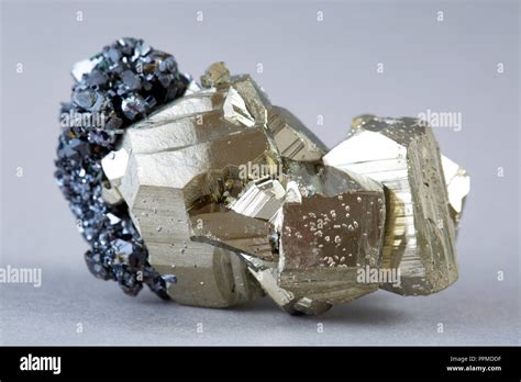 Pyrite Mineral Crystal And Pyrite Mineral Crystal Stone Stock Photo Alamy