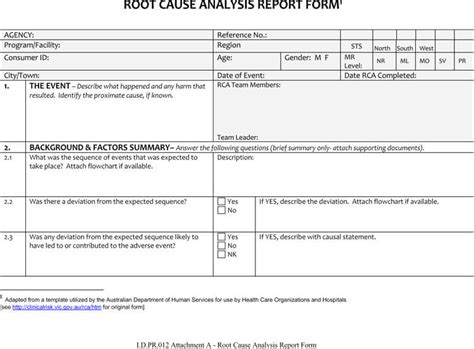 Try out the different reports to see how to analyze equipment breakdown data. Root Cause Analysis Example Report