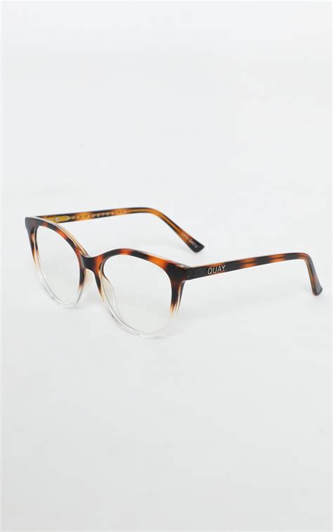 quay x chrissy all nighter blue light glasses in tort and clear showpo eu