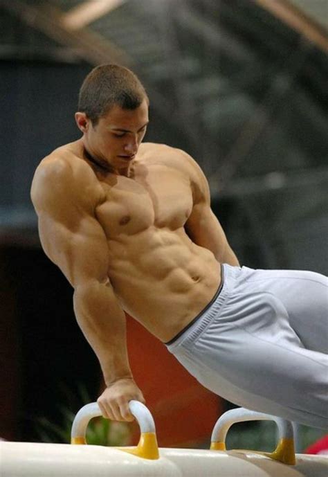 Gymnastic Bulge Guys Athletic Men Gymnastics Sports