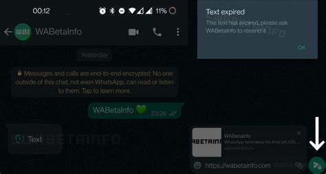 Whatsapp “view Once” Messages In The Works