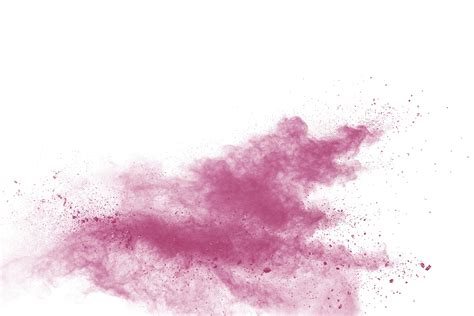 Pink Dust Splatter On Backgroundpink Powder Explosion On White