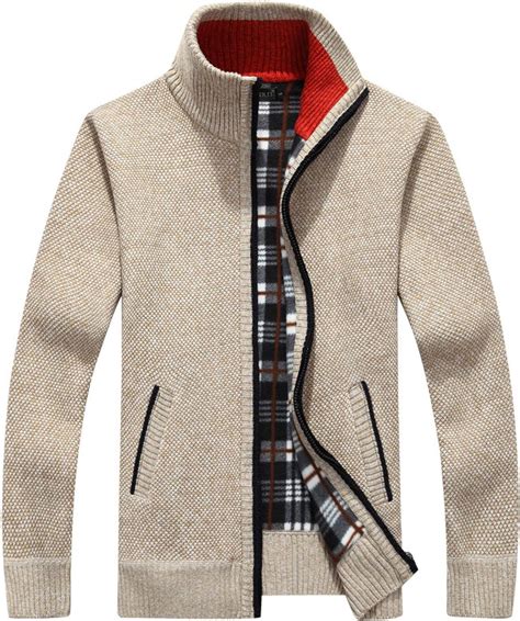 Suéter Para Hombre Otoño E Invierno Cárdigan Clásico Con Cremallera A