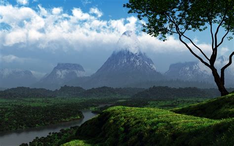 Photo Nature Mountains 3d Graphics 2560x1600
