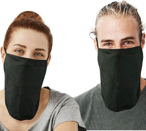 Amazon Com Lightweight Breathable Open Bottom Face Mask Loose Gym Face Mask Half Neck
