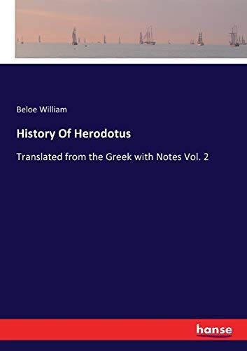 9783337194987 History Of Herodotus Translated From The Greek With