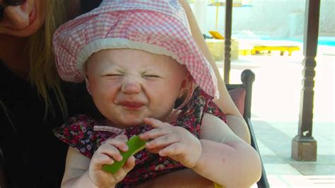 Cute Baby Hannah Eating A Lime Youtube
