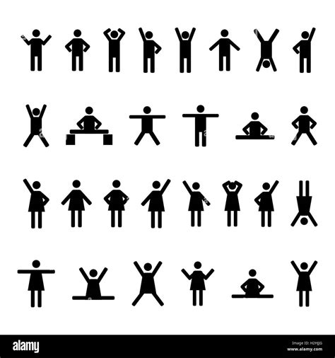 Stick Figure Illustration Black And White Stock Photos And Images Alamy
