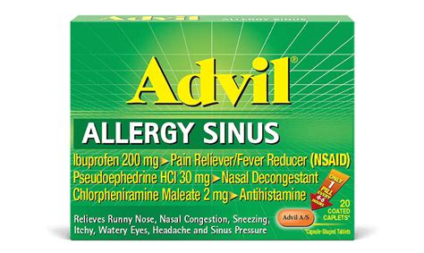 Advil Allergy Sinus Generic Pseudoephedrine Prescriptiongiant