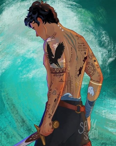 Percy Jackson With Tattoos Percy Jackson Eroi Dellolimpo Libri Di