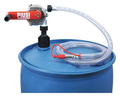Piusi Hand Operated Drum Pump Rotary Basic Pump With Discharge Hose
