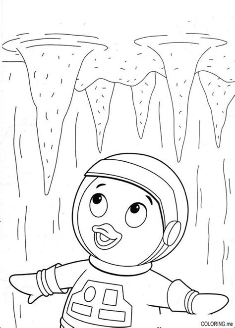 He lives in an orange house. Coloring page : The backyardigans : Tyrone and Stalactite ...