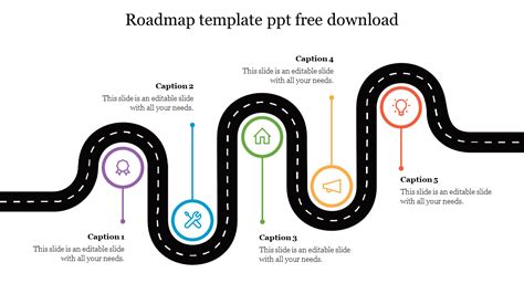 Project Roadmap Template Ppt Free Download