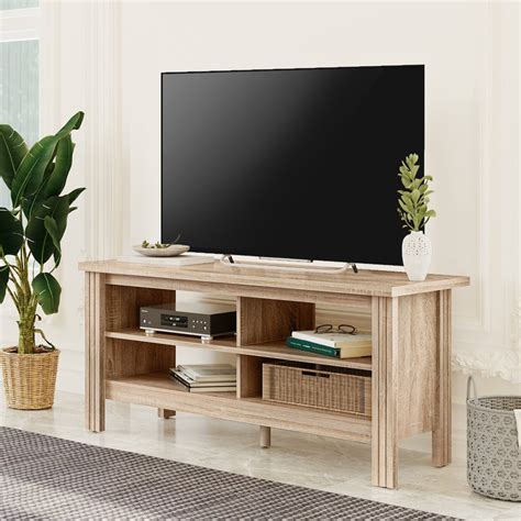 Farmhouse Wood Tv Stands For 55 Inch Flat Screen Storage Shelves