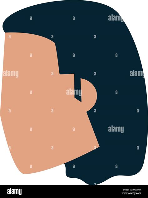Cabeza De Mujer Silueta Imagen Vector De Stock Alamy