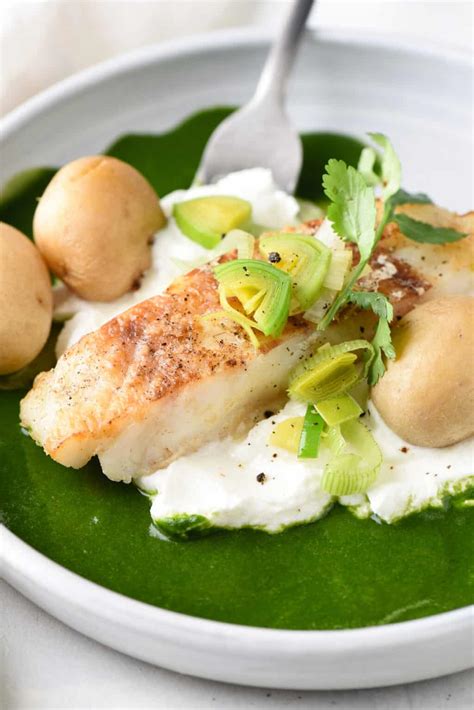 Chilean Sea Bass With Potatoes Herb Sauce Foxes Love Lemons