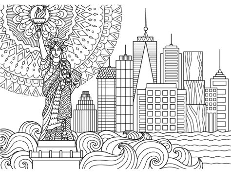 Free Printable New York City coloring page - Download, Print or Color