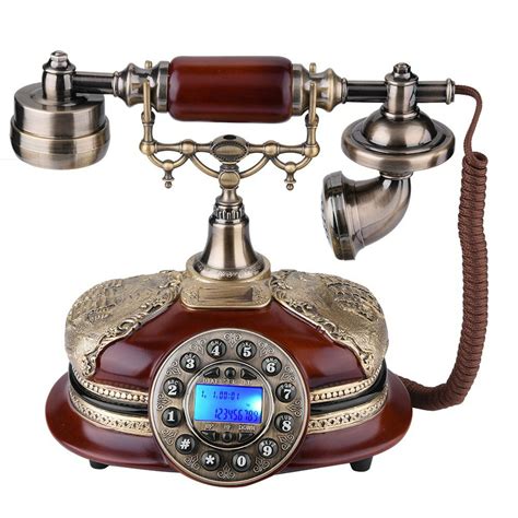 Mgaxyff Retro Vintage Antique Style Phonetelephone Rotary Dial Antique