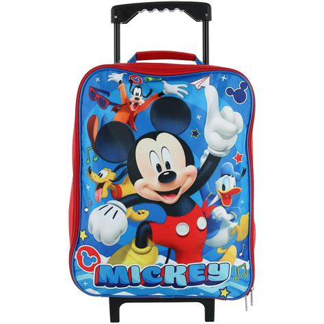 Disney Disney Kids Mickey Mouse Rolling Carry On Luggage Walmart