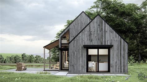 Small Modern Cabin House Plan Modern House Plans