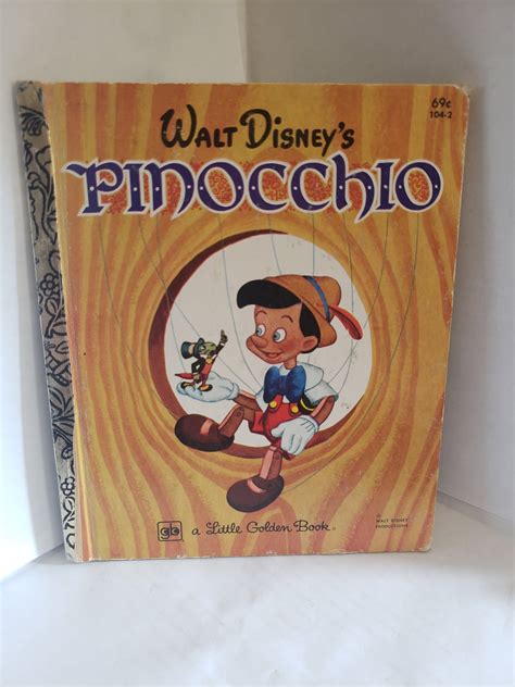 Golden Book Walt Disney Pinocchio 1979 Etsy