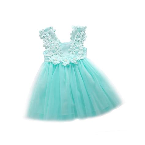Pudcoco Baby Girls Princess Lace Tulle Flower Fancy Gown Formal Party