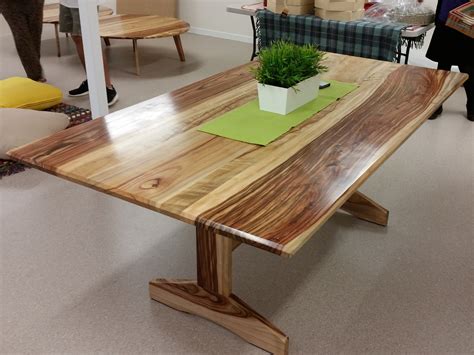 Trestle Style Dining Table By Rick Fabri Handkrafted