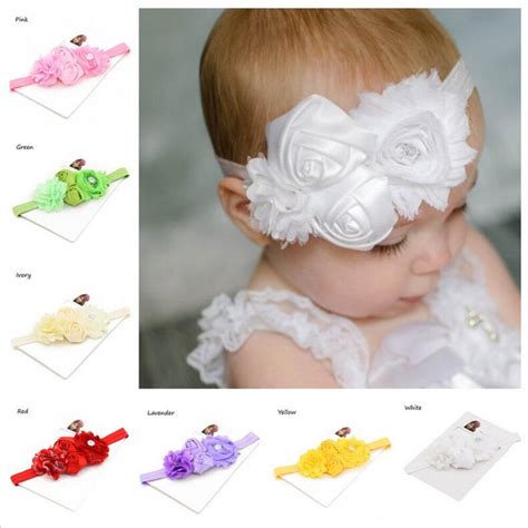 Mhssun 6pcslot Wholesale Baby Infants Hairbands With Flower Fashion