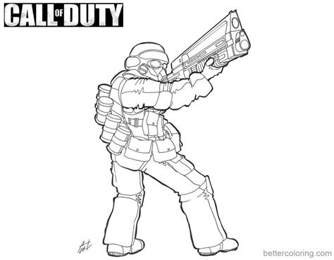 Call Of Duty Coloring Sheets Coloring Pages