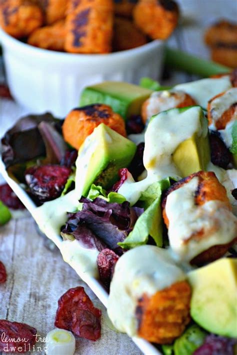 They're made with real food paleo ingredients, but taste like they're straight off of a food truck. Loaded Sweet Potato Tot Salad | Lemon Tree Dwelling
