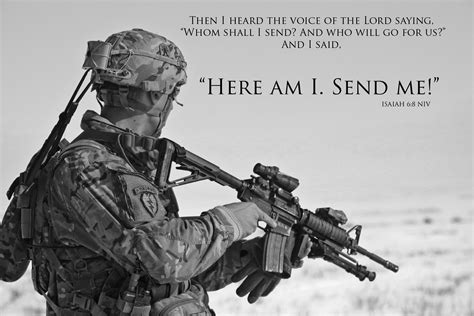 Us Army Soldier With Bible Verse Of Isaiah 68 Digital Etsy