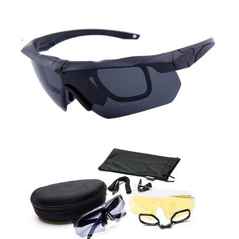Fashion Sunglasses Army Goggles Military Sunglasses 3lens Kit Men S Driving Tactical Sun Glasses