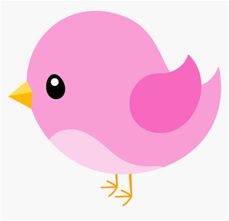 Clipart Bird Simple Pink Bird Clipart Hd Png Download Kindpng