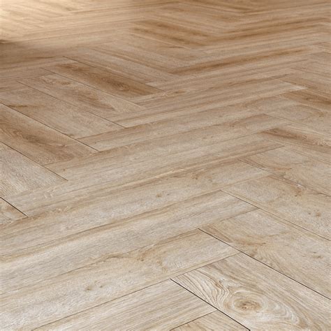 Liberty Floors Herringbone 12mm Cork Oak Right Handed Laminate Flooring