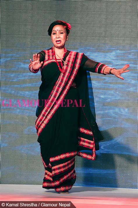 actress basundhara bhusal de celebrity runway glamour nepal