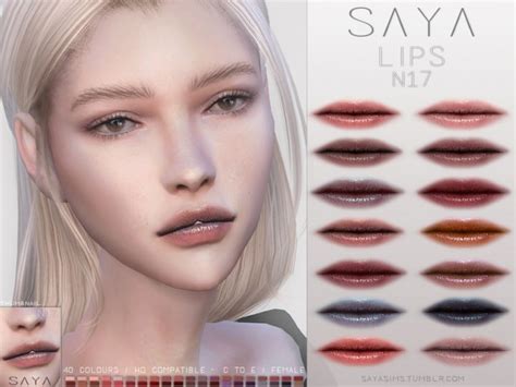 Lips N17 By Sayasims At Tsr Sims 4 Updates