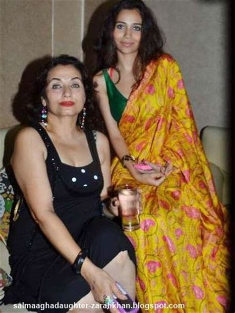 Salma Aghas Daughter Zarah Khan Zarah Khan With Mother