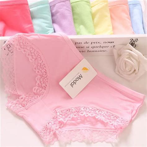 Hot Sexy Lace Panties Fashion Modal Women Lady Solid Color Underwear Panties Lingerie Knickers