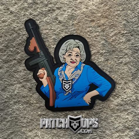 Patchops 2a Betty White Pvc Tactical Morale Patch Sports